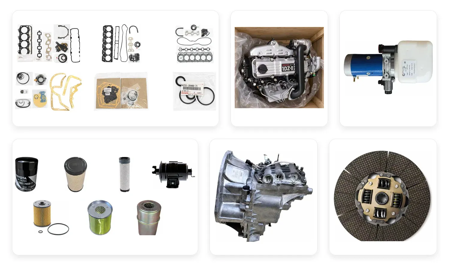 Forklift Parts for Toyota, BT, Mitsubishi & TCM