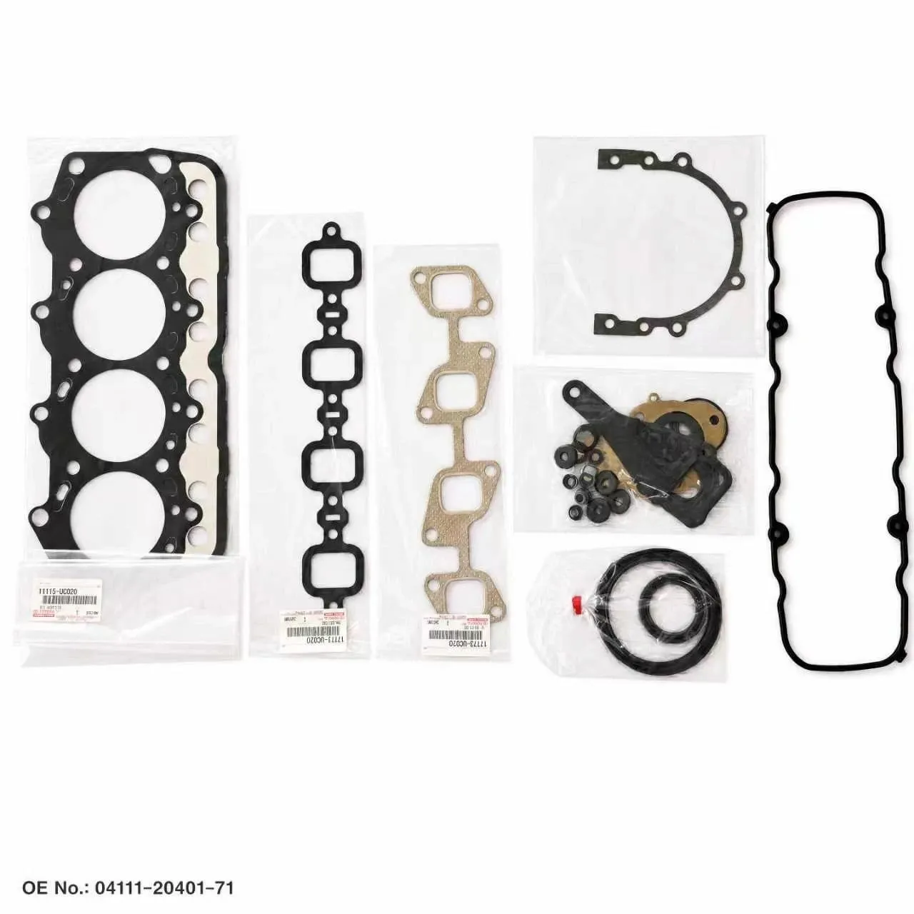 Genuine Toyota forklift GASKET KIT, ENGINE O/H, OE 04111-20401-71