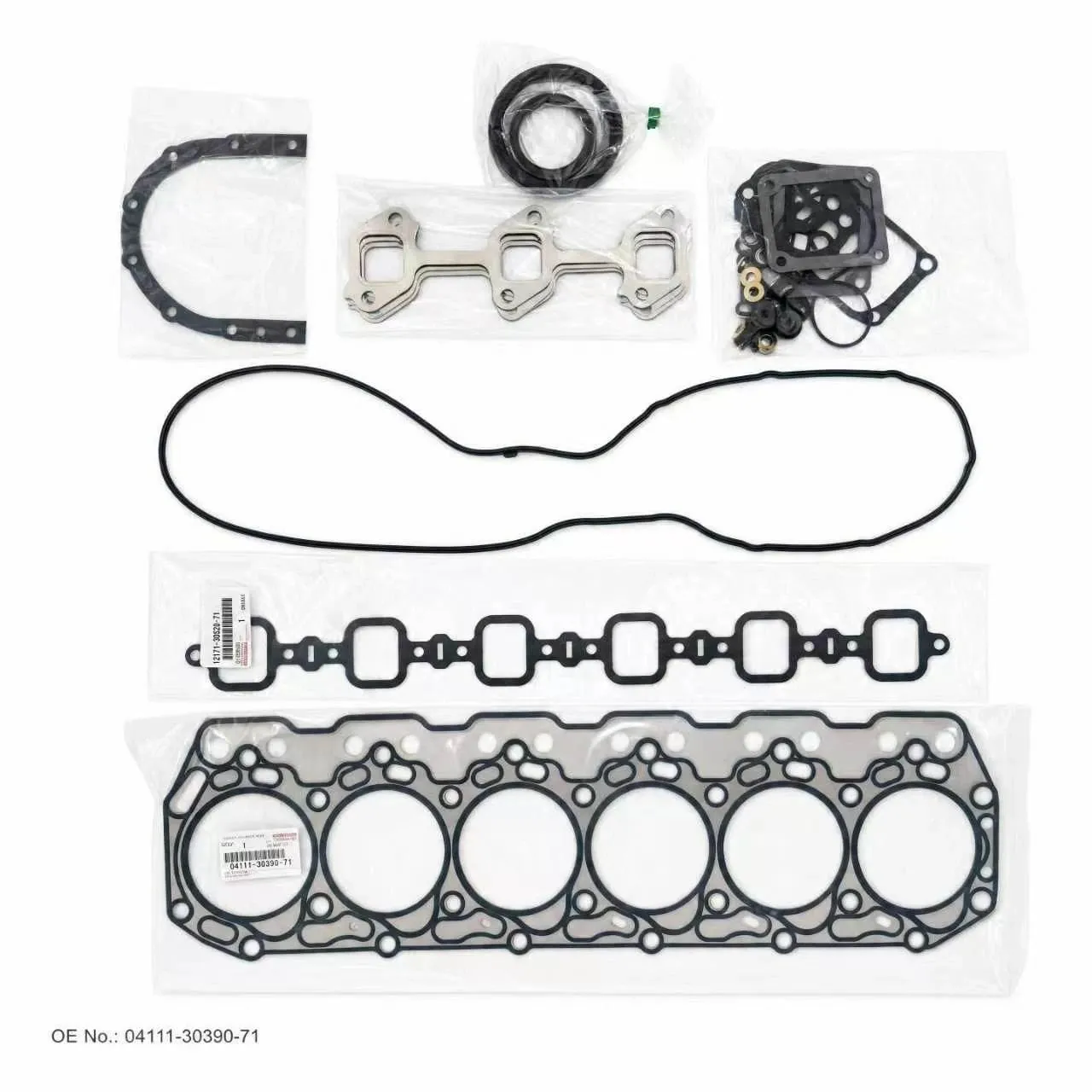 Genuine Toyota forklift GASKET KIT, ENGINE O/H, OE 04111-30390-71