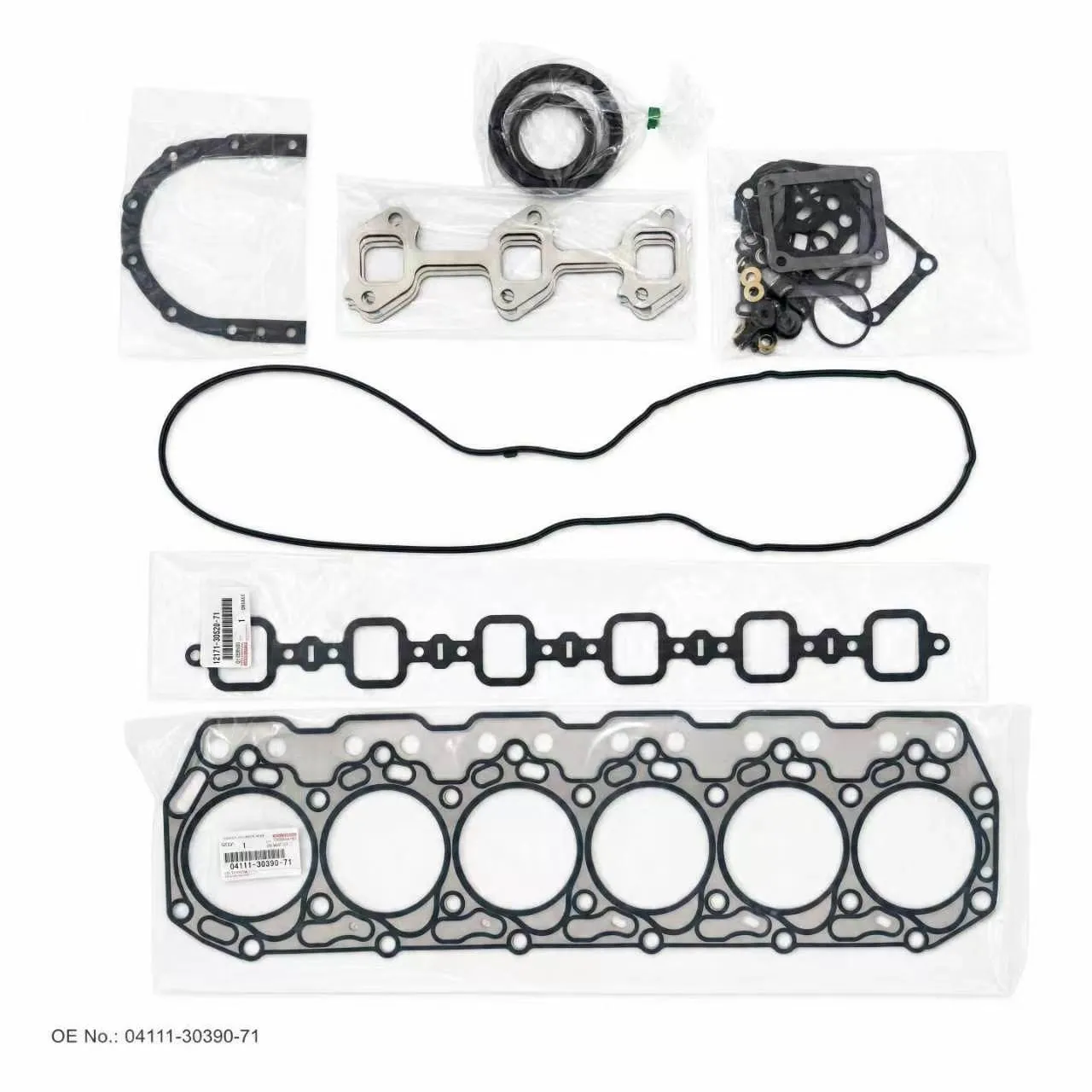 Pièce d’origine Toyota pour chariot élévateur, Pochette de joints pour révision moteur, référence OE 04111-30390-71