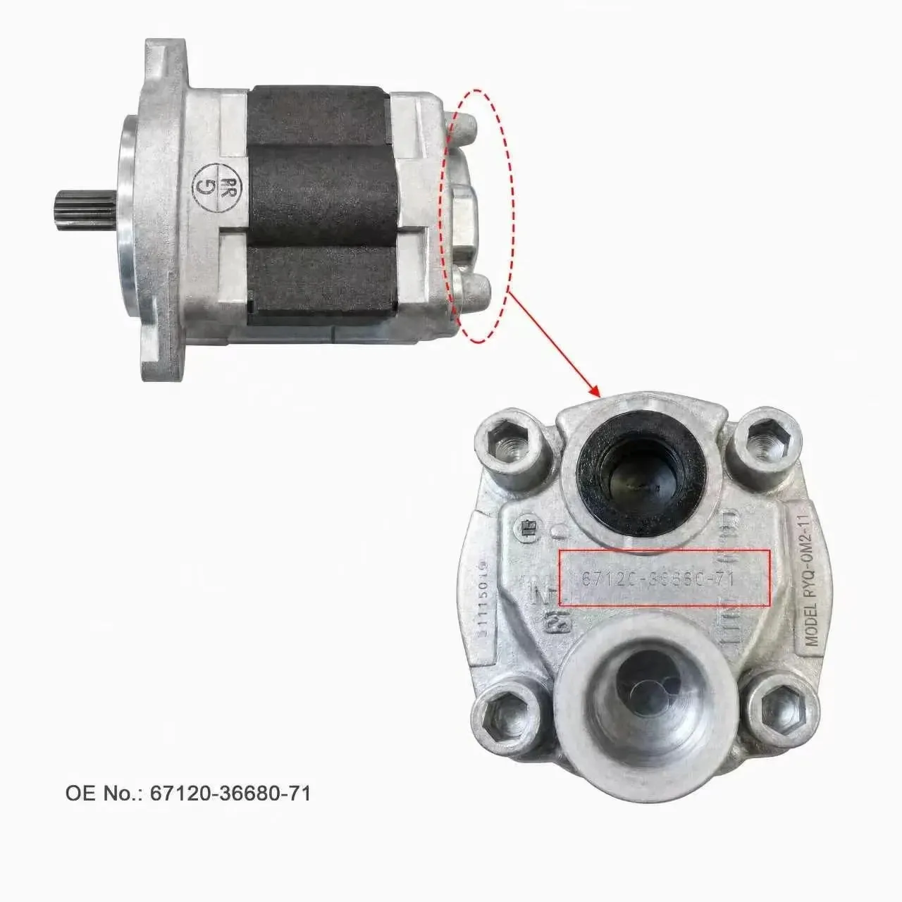 Toyota Масляный насос в сборе, OE 67120-36680-71