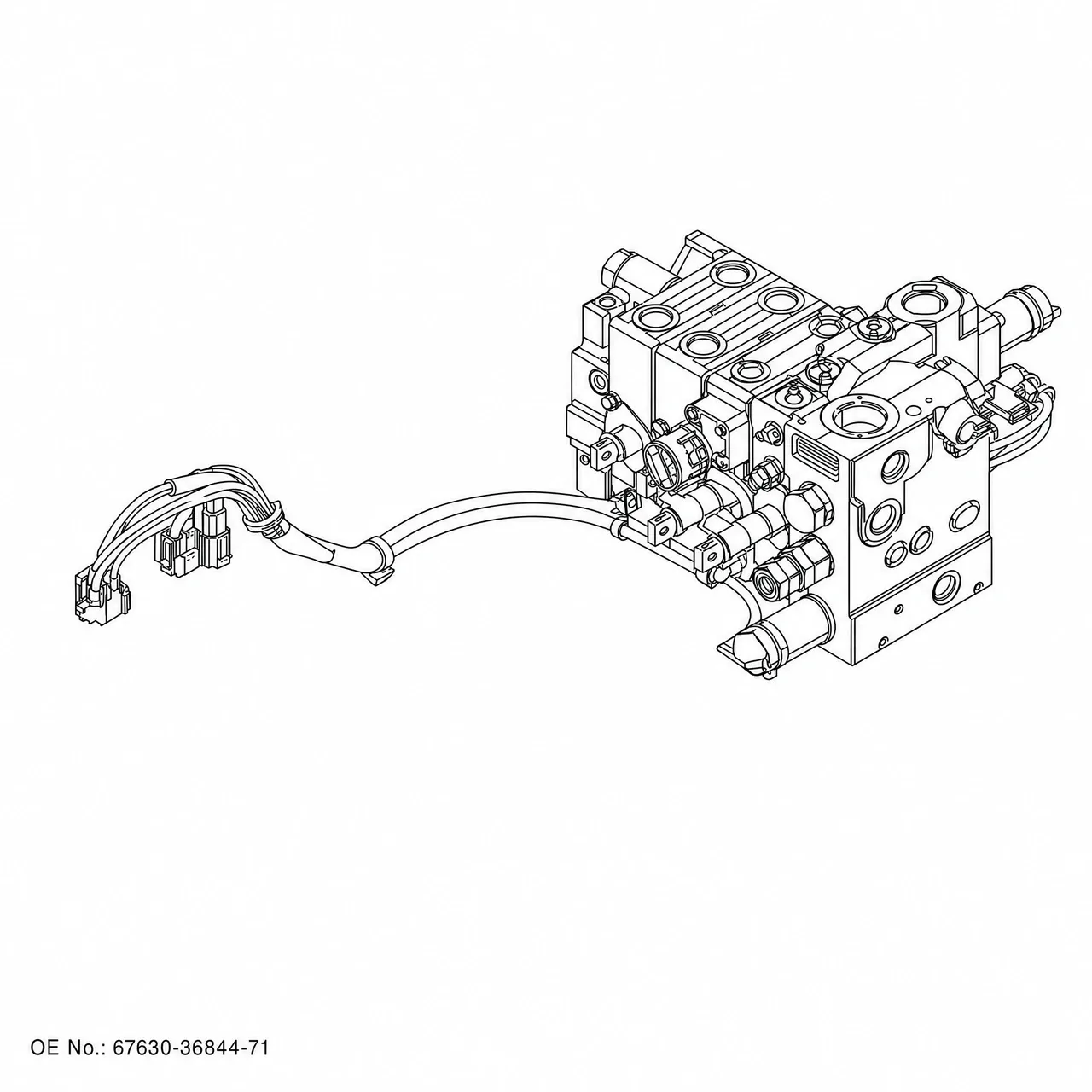 Toyota Клапан в сборе, OE 67630-36844-71